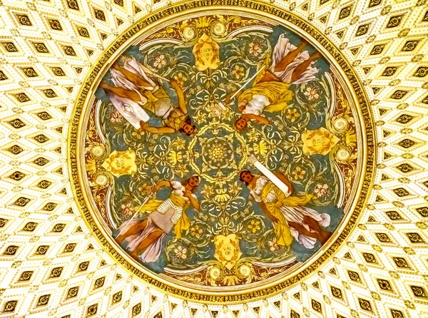 Hembras ángeles decoración techo Biblioteca del Congreso Washington — Foto de Stock