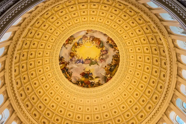 US Capitol Dome Rotunda Apotheosis Washington — стоковое фото