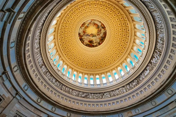 Nós Capitólio Dome Rotunda Apothesis Washington Dc — Fotografia de Stock