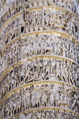 Antik Marcus Aurelius Romalı Askerleri Roma İtal 'ini Ayrıntılarıyla Ayrıntılandırdı