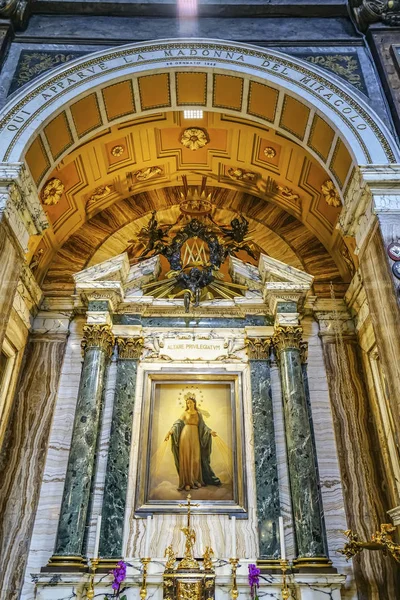 Maria Pintura Igreja de Santa Maria Miracoli Piazza Popolo Roma Ita — Fotografia de Stock