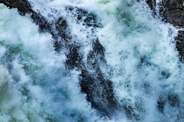Snoqualme Falls Soyut Washington Eyaleti Kuzeybatı Fışkıran Şelale Karmaşık Örnekler Yarattı