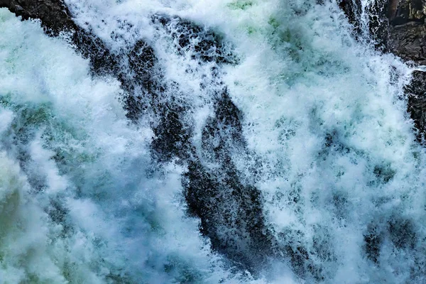 Snoqualme Falls Soyut Washington Eyaleti Kuzeybatı Fışkıran Şelale Karmaşık Örnekler — Stok fotoğraf