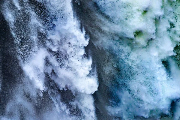 Snoqualme Falls Absztrakt Washington State Pacific Northwest Gushing Vízesés Bonyolult — Stock Fotó