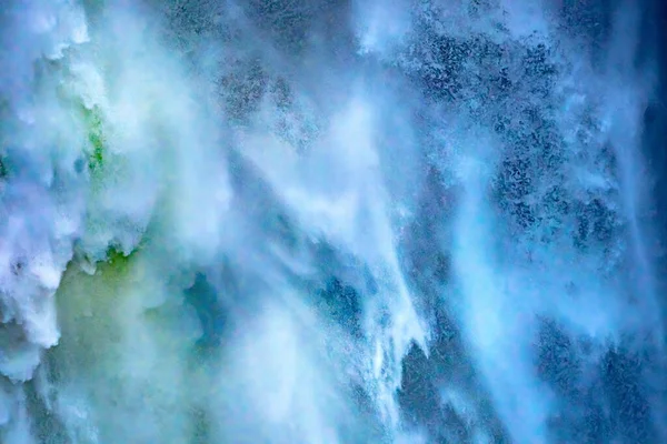 Snoqualme Falls Absztrakt Washington State Pacific Northwest Gushing Vízesés Bonyolult — Stock Fotó