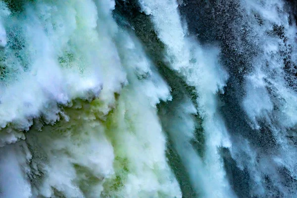 Snoqualme Falls Abstract Washington State Pacific Northwest Gushing Waterfall Creates — Stock Photo, Image