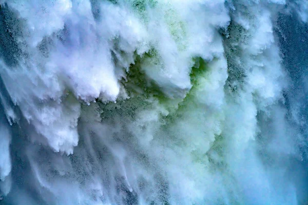 Snoqualme Falls Abstrakt Washington State Pacific Northwest Gushing Waterfall Skapar — Stockfoto