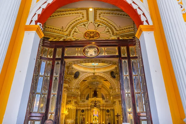 Kleurrijke Voordeur Iglesia Nuestra Senora Los Remedios Onze Lieve Vrouw — Stockfoto