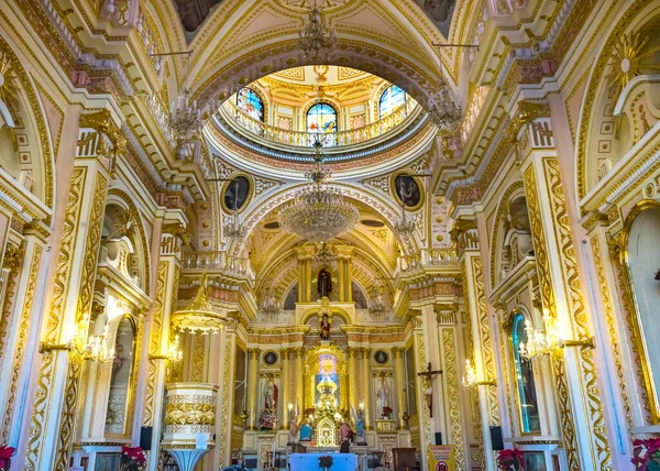 Kleurrijke Kleurrijke Altaar Iglesia Nuestra Senora Los Remedios Onze Lieve — Stockfoto
