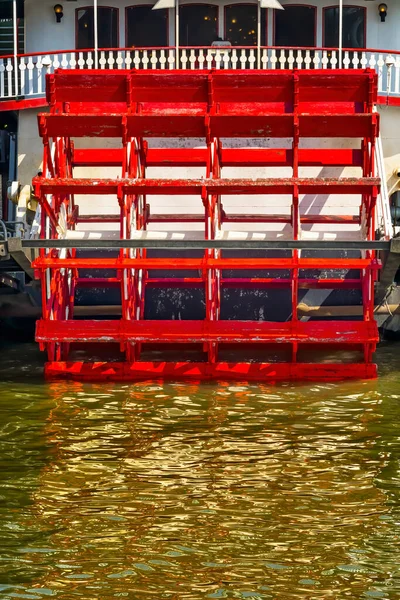 Paddle Wheel Steamboat Riverboat Mississippi River New Orleans Louisiana Uno — Foto de Stock