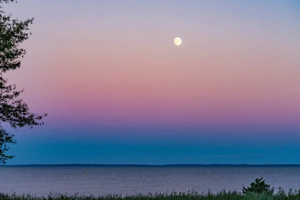 Sunset View Mom Padanaram Deck Summer Buzzards Bay Dartmouth Masschusetts — Φωτογραφία Αρχείου