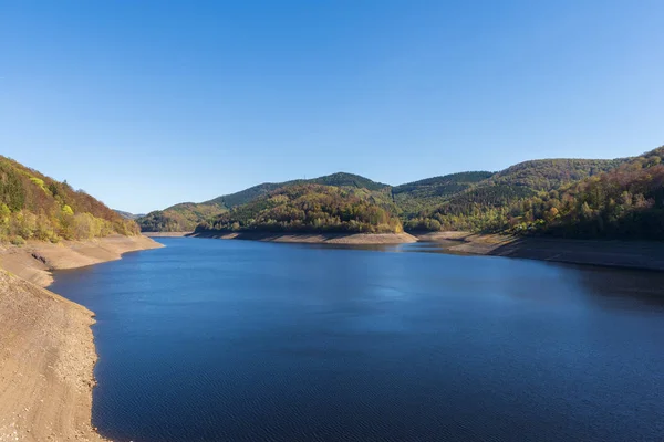 ハルツ国立公園ドイツの Oderstausee Odertalsperre 貯水池 ロイヤリティフリーのストック写真