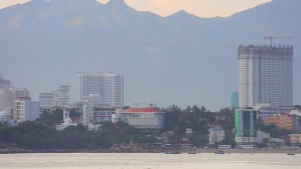 Nha Trang Vietnam Asie Juillet 2018 Station Balnéaire Vietnamienne Scène — Video