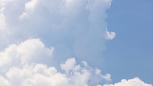 Cumulonimbus Cloudscape Time Lapse Com Formações Nuvens Brancas Brilhantes Céus — Vídeo de Stock