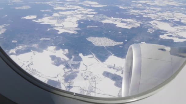 Uçak üzerinde kış Rusya'da.