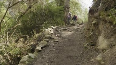 Manaclu dağın etrafından trekking Nepal Backpackers.