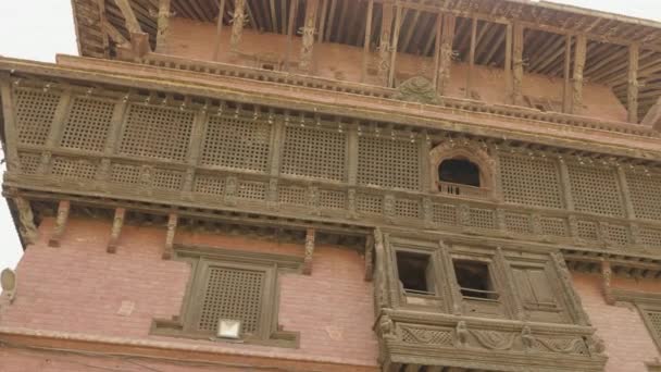 Oude stad Patan in Kathmandu-vallei. Nepal. — Stockvideo