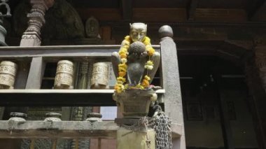Durbar Meydanı Patan, Katmandu Vadisi'nde, Nepal'antik heykel.