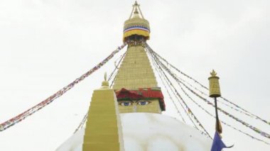 En büyük Stupa Boudhanath Vadisi'nde Katmandu, Nepal.