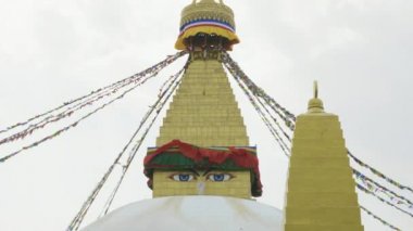 En büyük Stupa Boudhanath Vadisi'nde Katmandu, Nepal