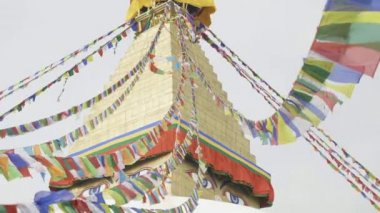 En büyük Stupa Boudhanath Vadisi'nde Katmandu, Nepal.