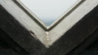 Kathmandu şehir antik Sawayambhunath maymun Tapınağı, Nepal görüntülemek.