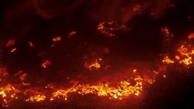 Yayılır hızla ile çelik yün, sparks bir sürü ateş