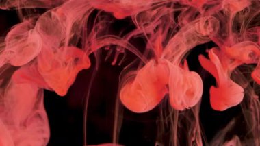 Renkli mürekkep boya akışı su