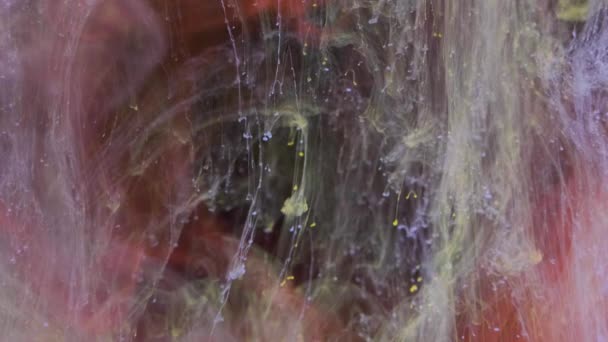 A víz, a tinta áramlását víz alatti színes festék festék háttér — Stock videók