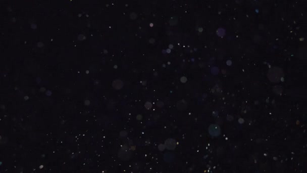 Елегантні, деталізовані та чудові боке та частинки візуальні з неглибокою глибиною різкості під водою — стокове відео