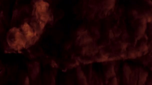 Rouge chaud feu fumé mur tourbillonnant se lève 