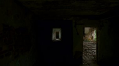 Yıkılmış ve terk edilmiş bina, bakış açısı