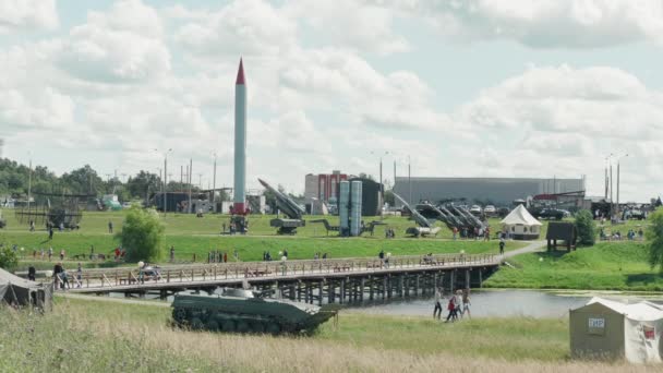 Linha Complexa de Exposições Stalin perto de Minsk — Vídeo de Stock