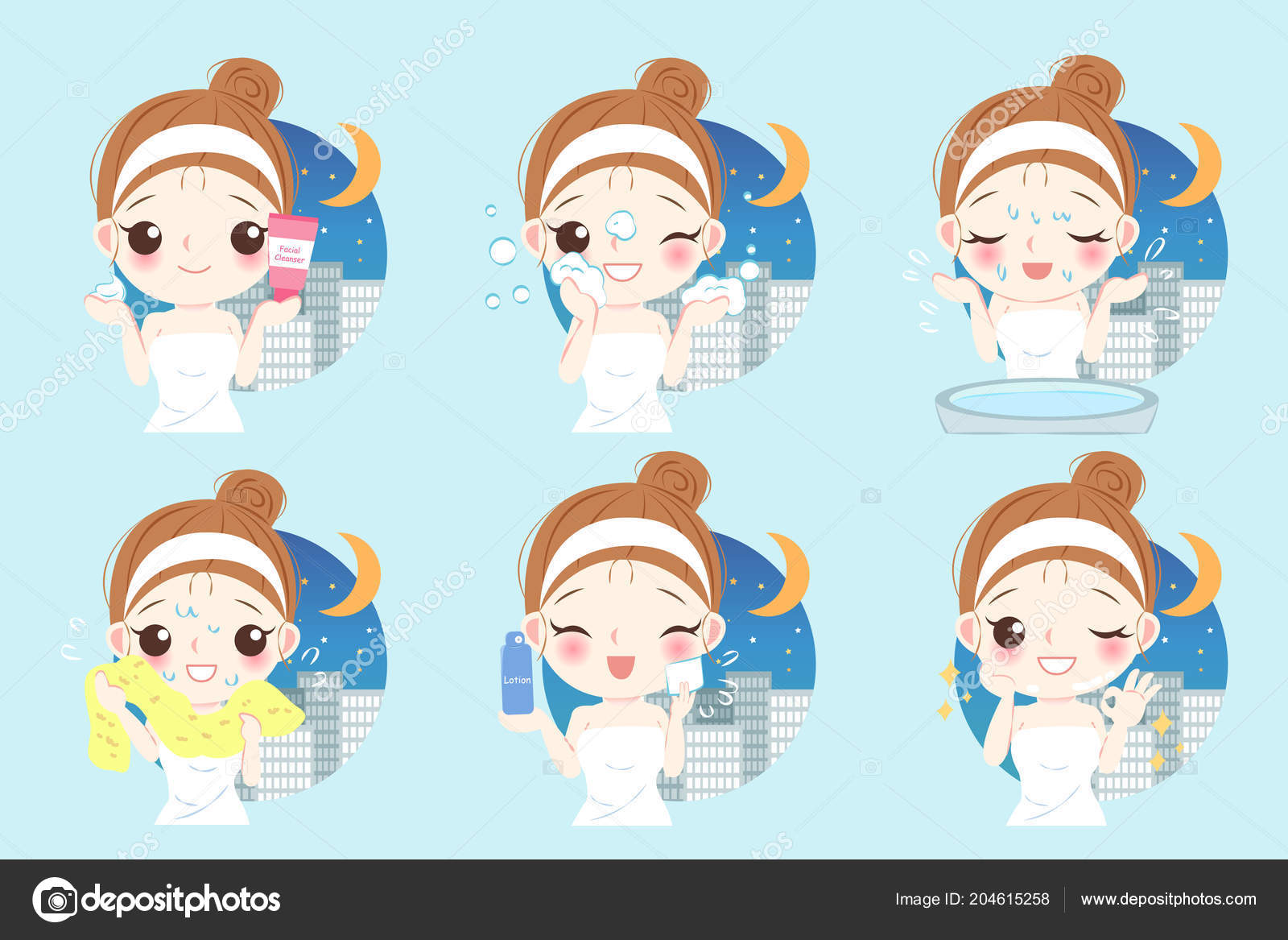 Cute Cartoon Skin Care Woman Beauty Concept Stock Vector Image by ©estherqueen999 #204615258 Cute Cartoon Skin Care Woman Beauty Concept Stock Vector Image by ©estherqueen999 #204615258