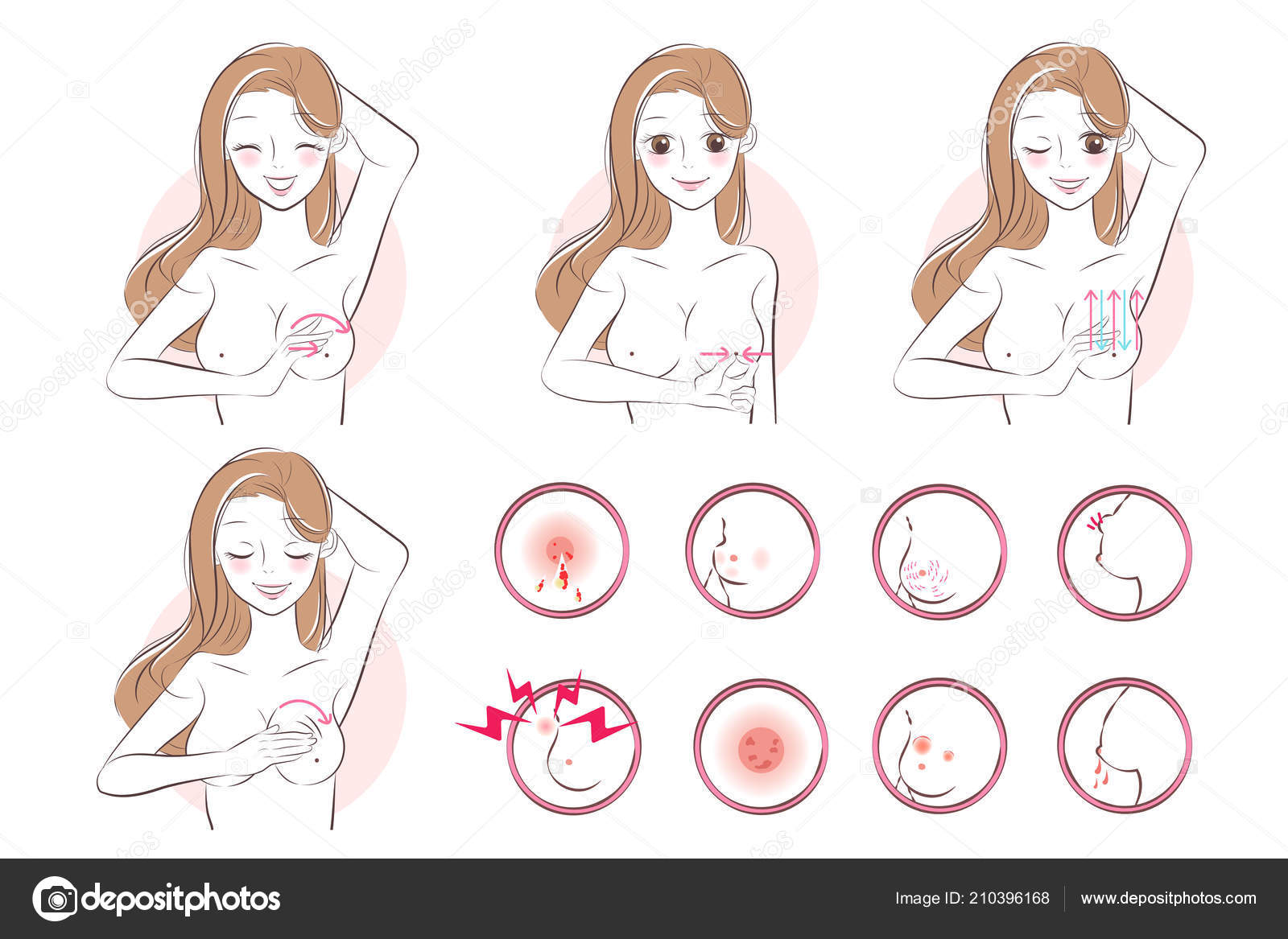 Woman Breast Cancer Prevention Pink Background Stock Vector Image by ©estherqueen999 #210396168 Woman Breast Cancer Prevention Pink Background Stock Vector Image by ©estherqueen999 #210396168