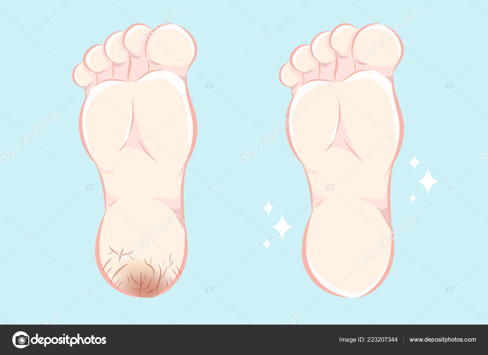 Cartoon feet Vector Art Stock Images | Depositphotos