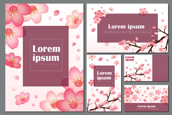 blossom cherry greeting cards