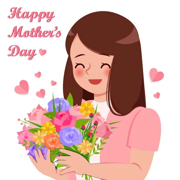 Mothers day concept — Stock Vector