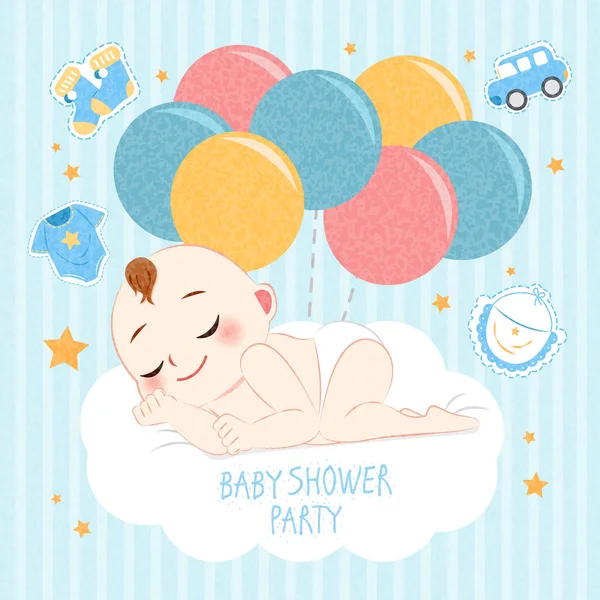 Concept de douche bébé — Image vectorielle