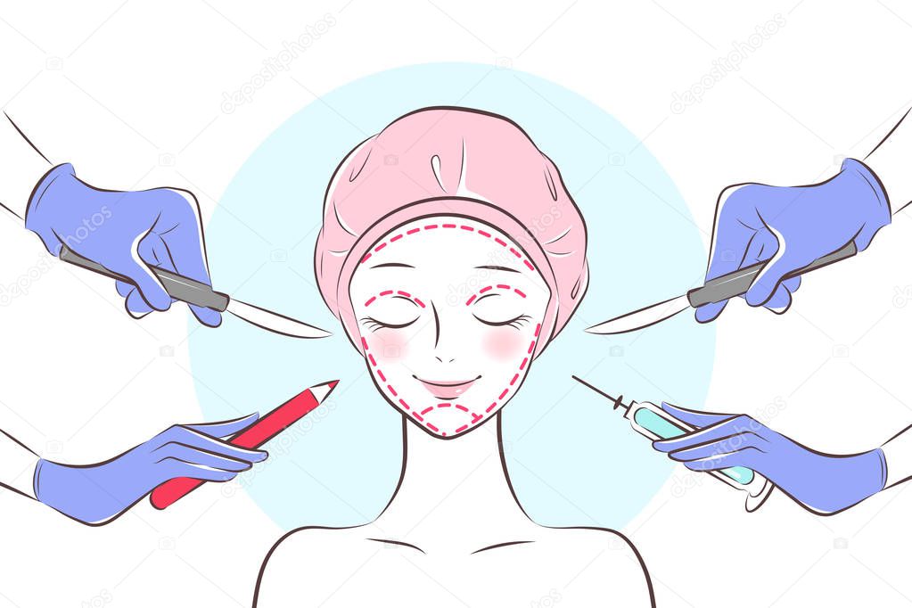 cosmetic surgery concept