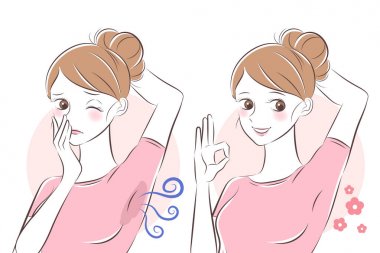 vücut kokusu sorunu olan kadın