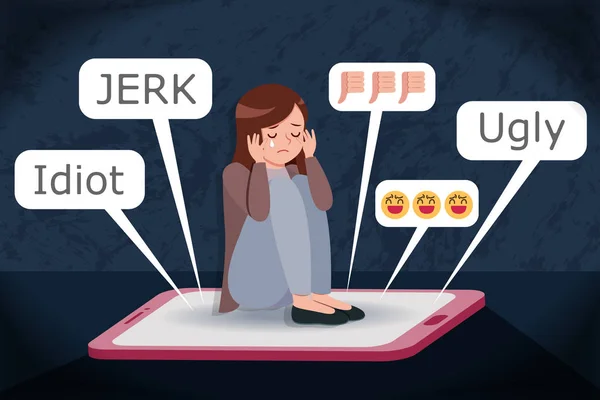 üzücü kız siber zorbalık getting