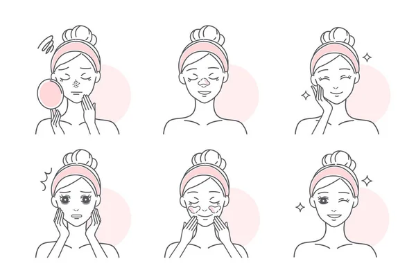 Kadın yüz cilt sorunları 