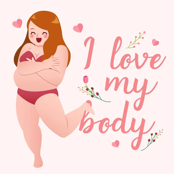 Love Your Body — Stock Vector