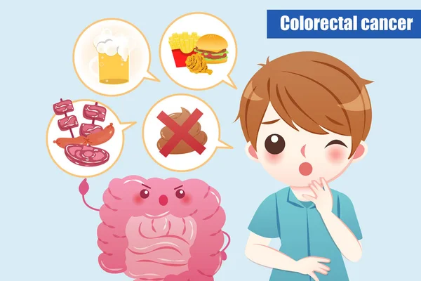 Cáncer colorrectal — Archivo Imágenes Vectoriales