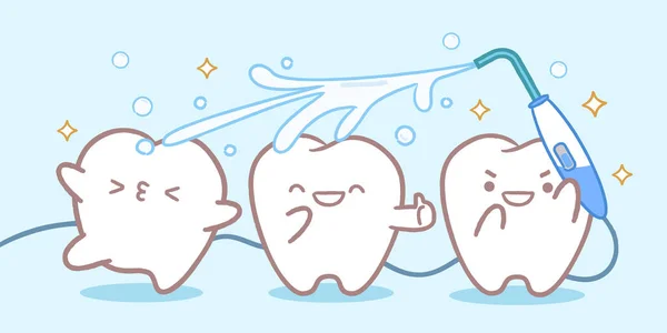 Conceito de lavar os dentes — Vetor de Stock