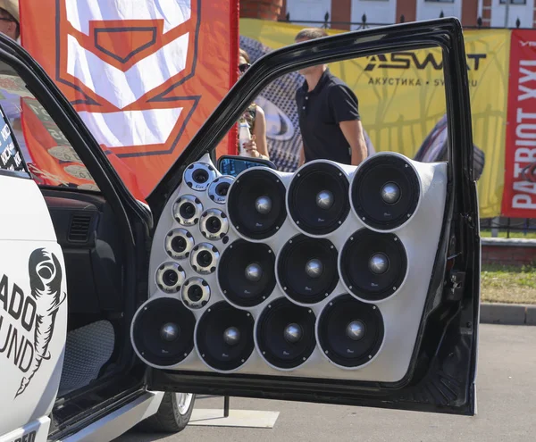 요시카르올라 러시아 2018 자동차 전시회 사운드 음압에 — 스톡 사진