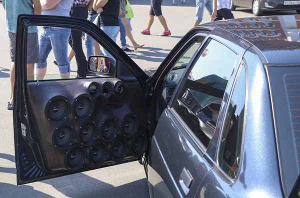 Yoshkar Ola Russia August 2018 Auto Exhibition Auto Sound Competition — Stock Photo, Image