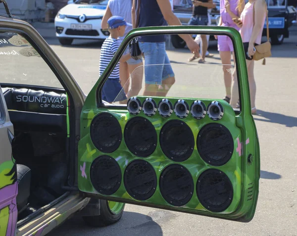 Yoshkar Ola Rusia Agosto 2018 Auto Exhibition Auto Sound Competition — Foto de Stock