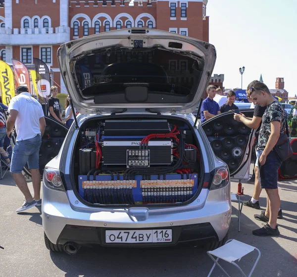 Yoshkar Ola Rusia Agosto 2018 Auto Exhibition Auto Sound Competition — Foto de Stock